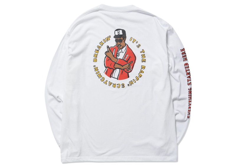 SOPHNET. x Wild Style Naijel Graphic L S T Shirt White Hombre