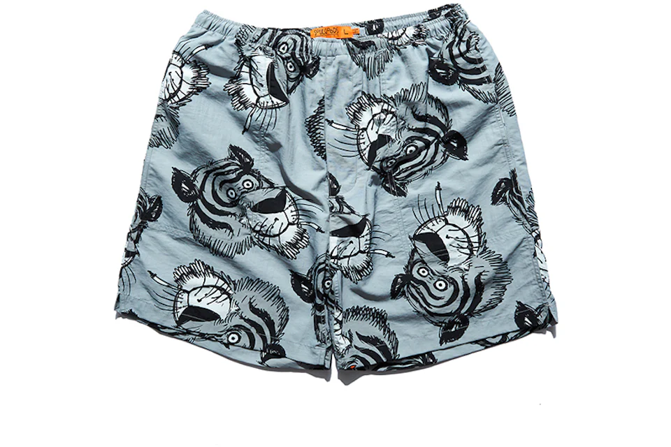 SOULGOODS All Over Tiger Beach Shorts Grey