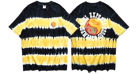 SOULGOODS Dragon-Tiger Tie Dyed T-shirt Black/Yellow