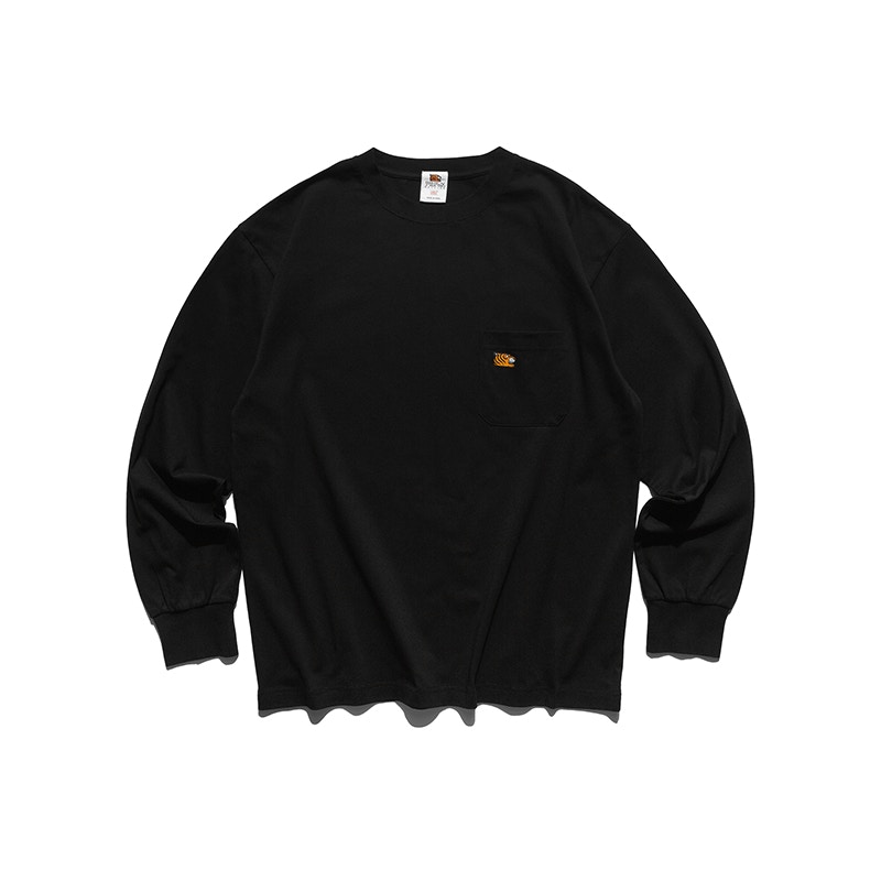 SOULGOODS Mini Logo Pocket L/S T-shirt Black Men's - US