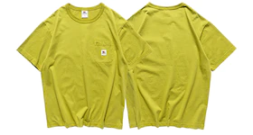 SOULGOODS Oversize Tiger Logo Pocket T-shirt Olive