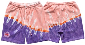 SOULGOODS SOULGOODS Tie Dyed Sweat Shorts Pink/Purple