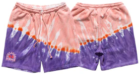 SOULGOODS SOULGOODS Tie Dyed Sweat Shorts Pink/Purple