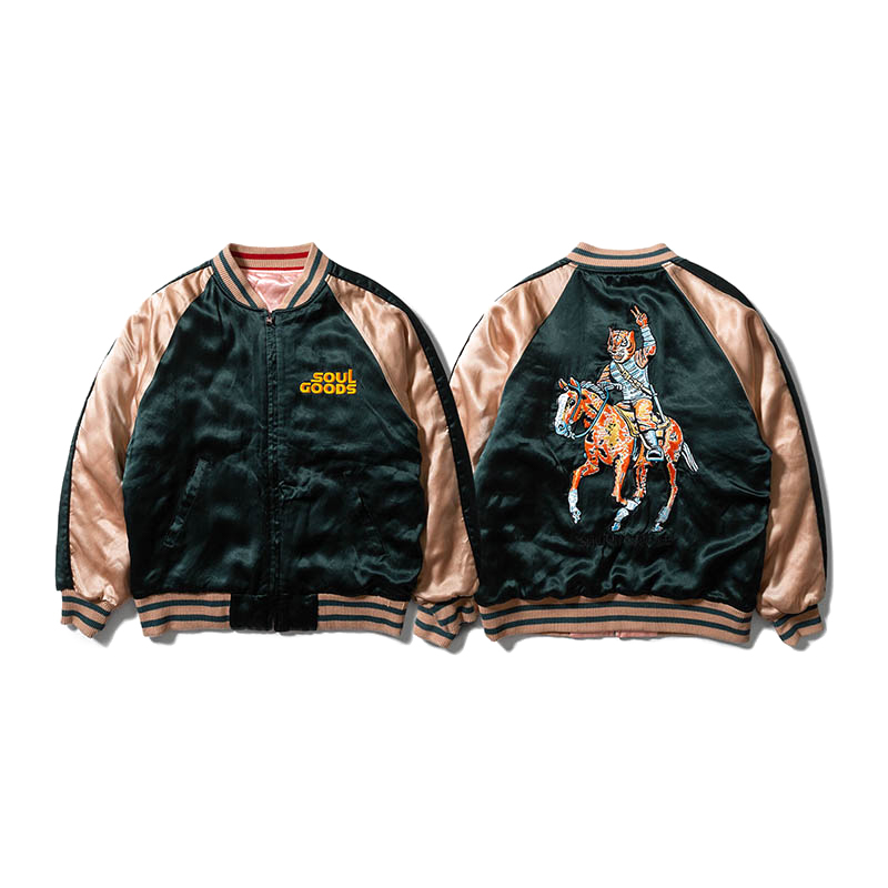 SOULGOODS Stallion & Soldier Souvenir Jacket Green Champagne