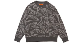 SOULGOODS Thermochromic All Over Tiger Knited Sweater Grey