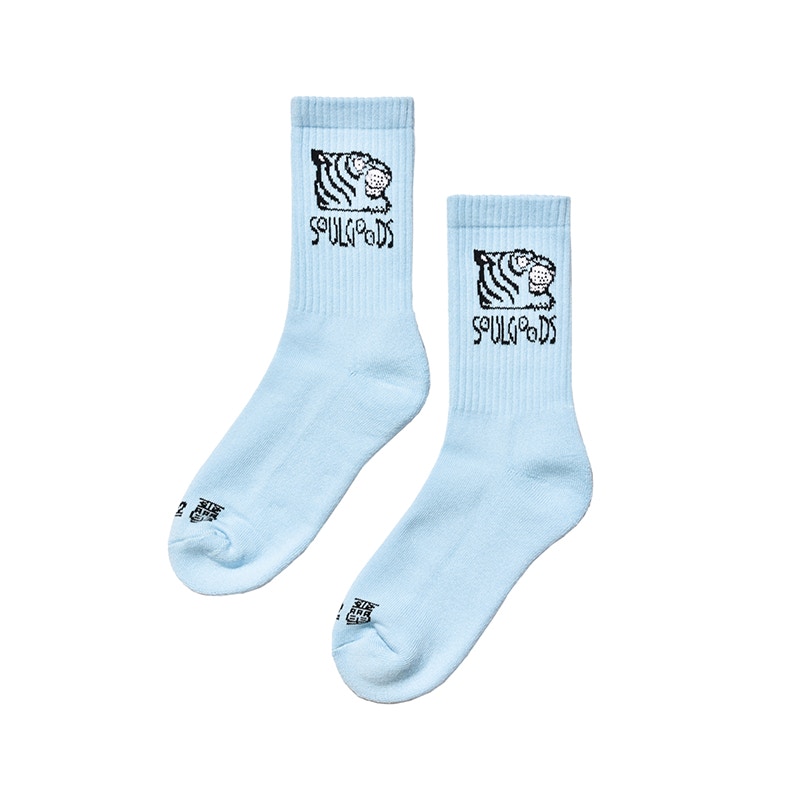 SOULGOODS Tiger Head Socks Light Blue