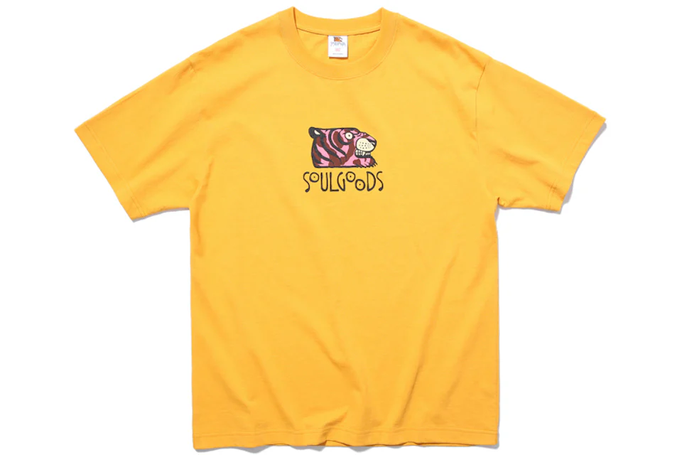 SOULGOODS Tiger Logo T-shirt Yellow