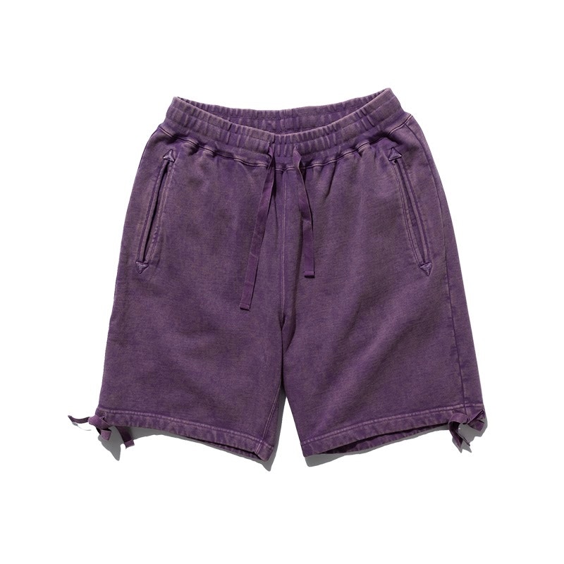 SOULGOODS Washed Knit Shorts Purple