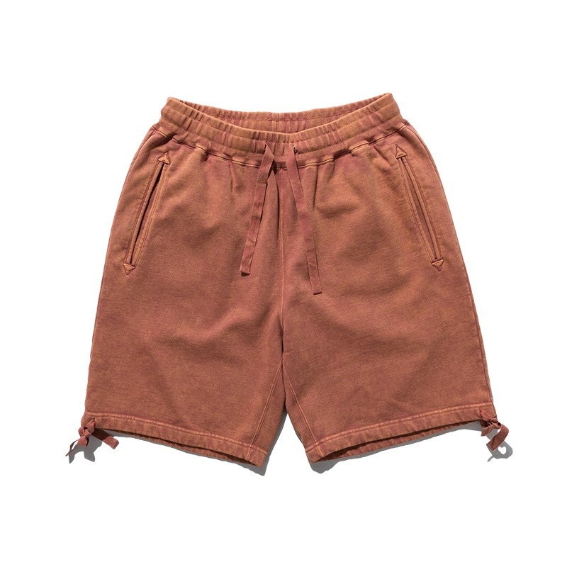 SOULGOODS Washed Knit Shorts Red