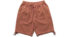 SOULGOODS Washed Knit Shorts Red