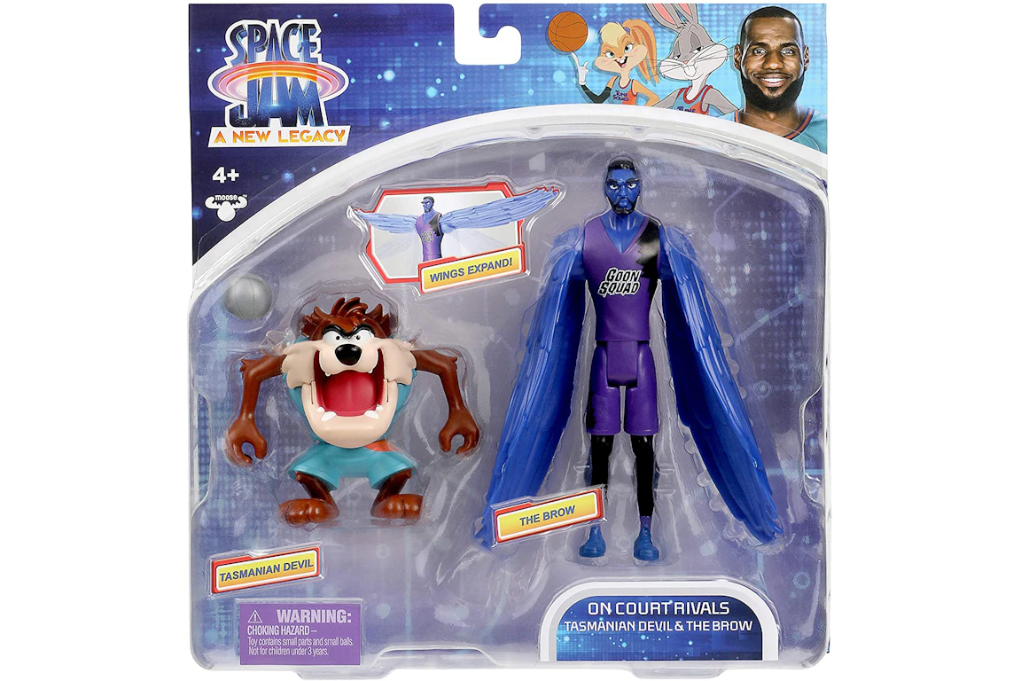 SPACE JAM: A New Legacy - 2 Pack - On Court Rivals - Tasmanian Devil & The Brow Action Figures