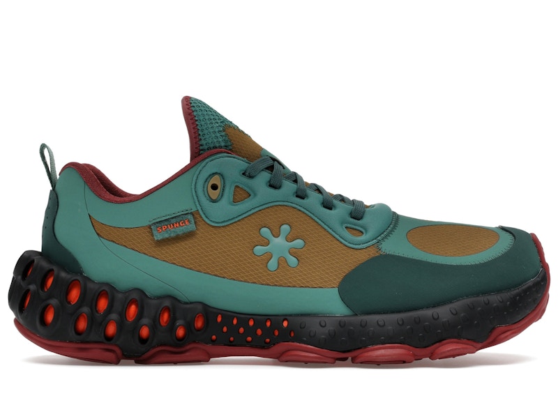 Men's SPUNGE Osmosis by Salehe Bembury Mung Sneakers in Green/Tan/Orange