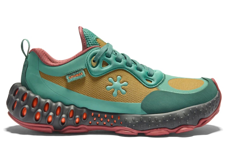 Pre-owned Spunge Men's Osmosis By Salehe Bembury Mung Sneakers In Green/tan/orange
