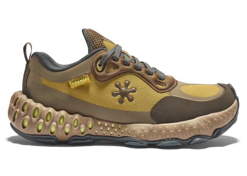 Pre-owned Spunge Men's  Osmosis By Salehe Bembury Yukon Sneakers In Brown/mustard/yellow