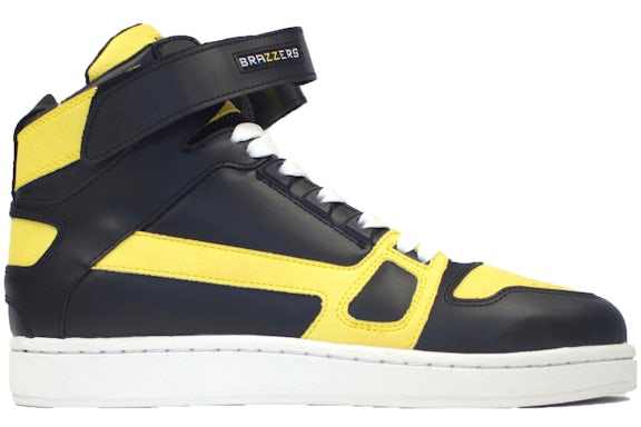 SSUR x Brazzers High Top Shoe Black Yellow White