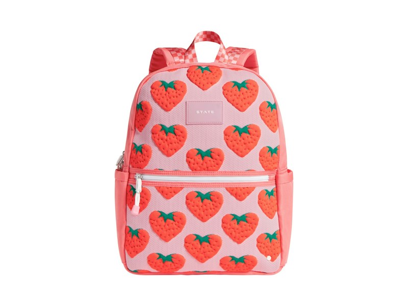 STATE Kane Double Pocket Backpack Intarsia Strawberries