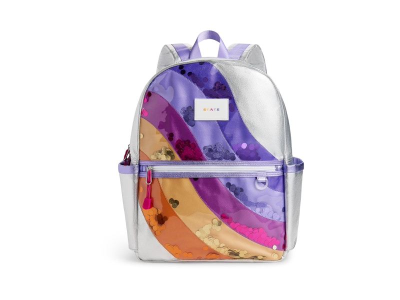 STATE Kane Double Pocket Backpack Metallic Sequin Wave