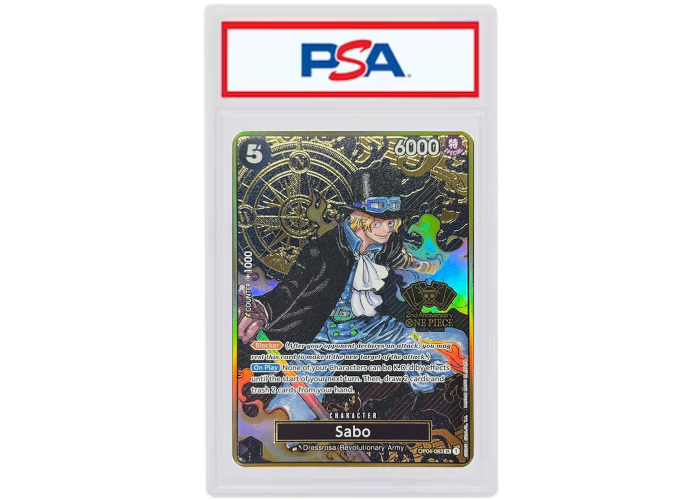 Sabo 2025 One Piece 2ND Anniversary Set JP (English) OP04-083 (PSA or BGS Graded) - 2025 - US Sabo 2025 One Piece 2ND Anniversary Set JP (English) OP04-083 (PSA or BGS Graded) - 2025 - US