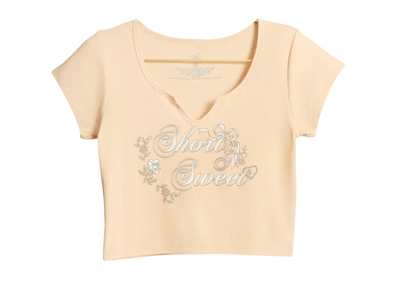 Sabrina Carpenter Short N' Sweet Baby Tee Cream - SS25 - US