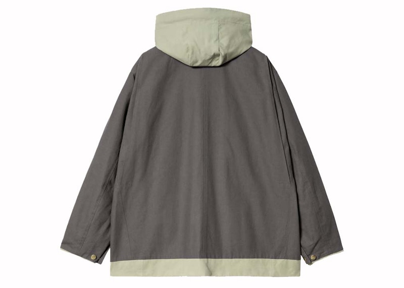 Sacai x Carharrtt WIP Reversible Duck Coat Grey/Light Green Men's ...