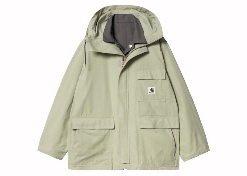 Sacai x Carharrtt WIP Reversible Duck Coat Grey/Light Green 男装