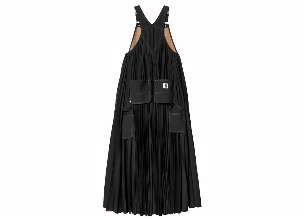 Sacai x Carharrtt WIP Women's Suiting Bonding Dress Black - SS24 - US