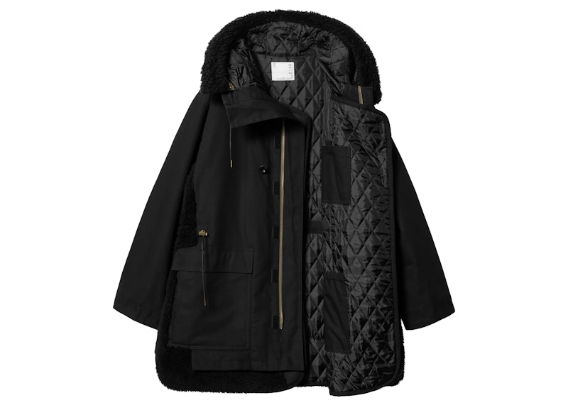 Sacai x Carhartt WIP Canvas Siberian Parka Black メンズ - FW23 - JP