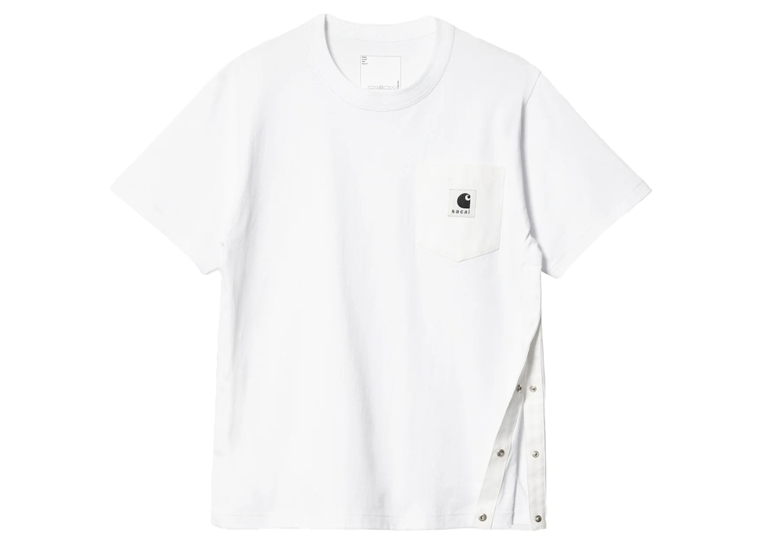 Pre-owned Sacai X Carhartt Wip T-shirt White