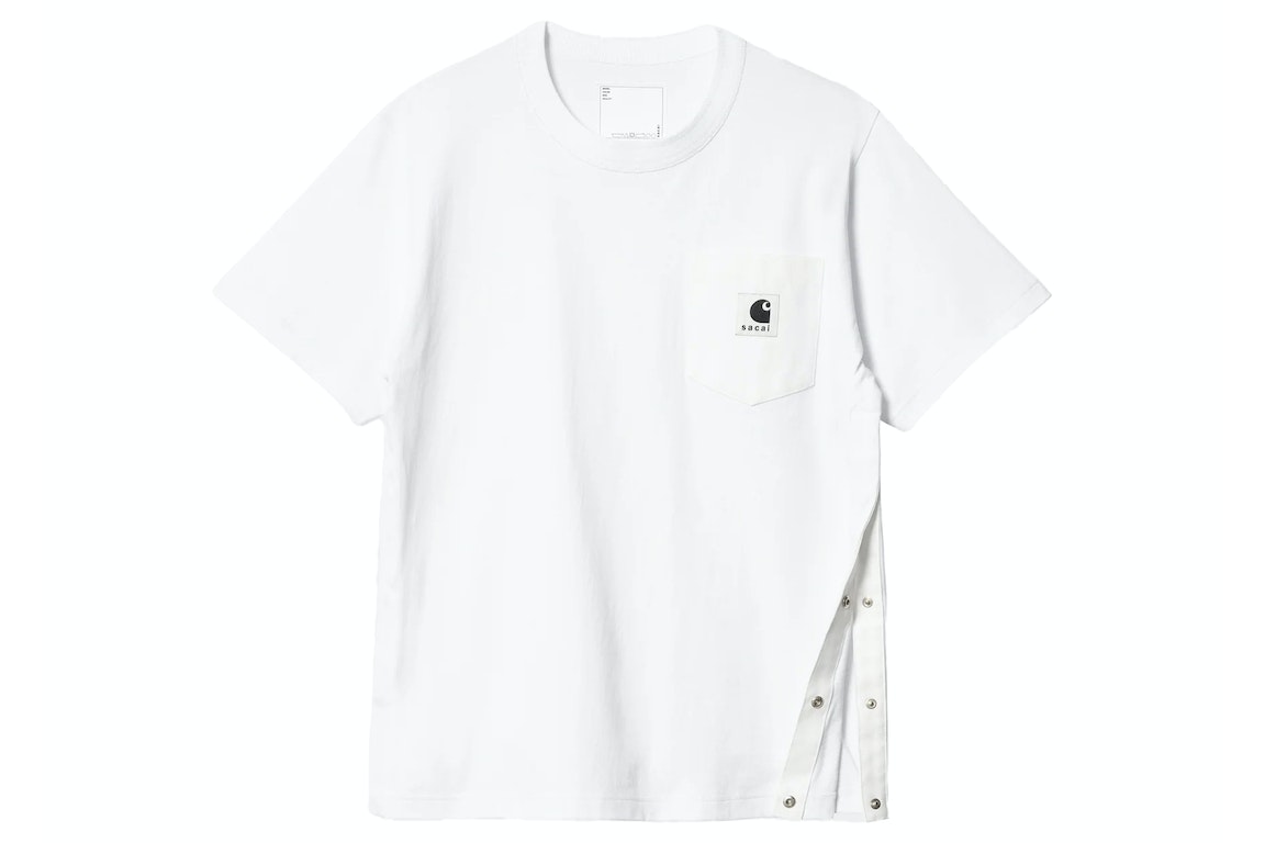 Pre-owned Sacai X Carhartt Wip T-shirt White