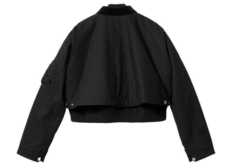 Sacai x Carhartt WIP Women's Canvas MA-1 Detroit Jacket Black