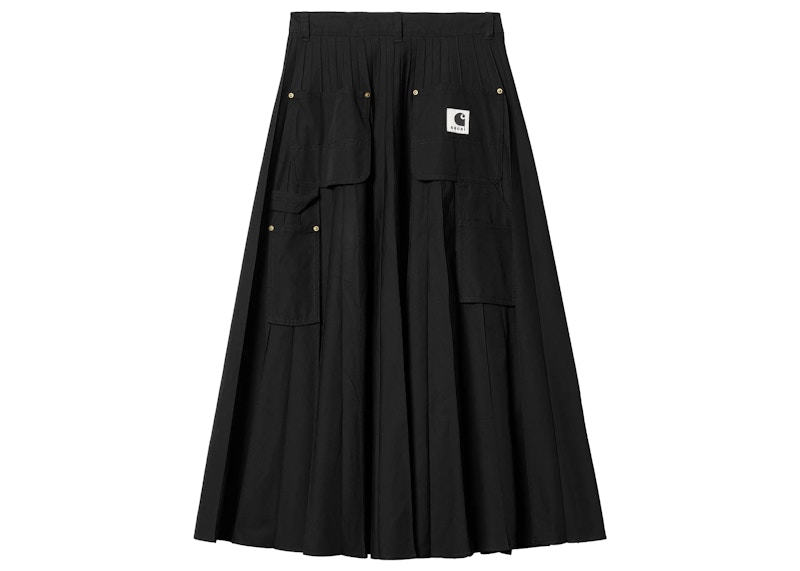 Sacai x Carhartt WIP Women's Pleated Skirt Black - FW23 - JP