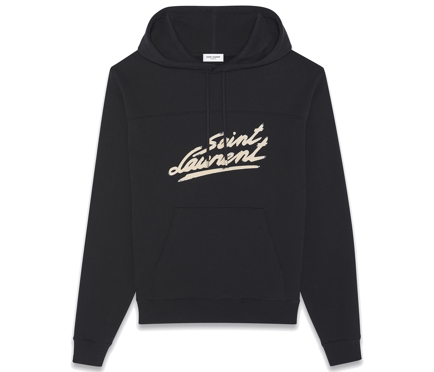 Saint Laurent Sudadera con capucha signature de los anos 50 negro Hombre SS22 MX