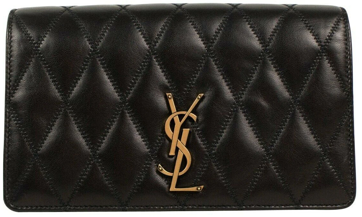 Saint Laurent Icare Maxi Shopping Bag Quilted Lambskin Black in Lambskin  Leather with Gold-tone - US