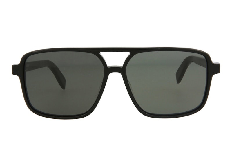 Saint Laurent Aviator Sunglasses Black/Grey (Sl176-30001578-001)