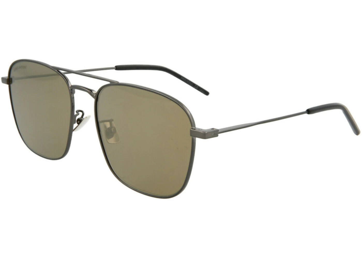Saint Laurent Aviator Sunglasses Ruthenium/Brown (SL309-30008020-012 ...