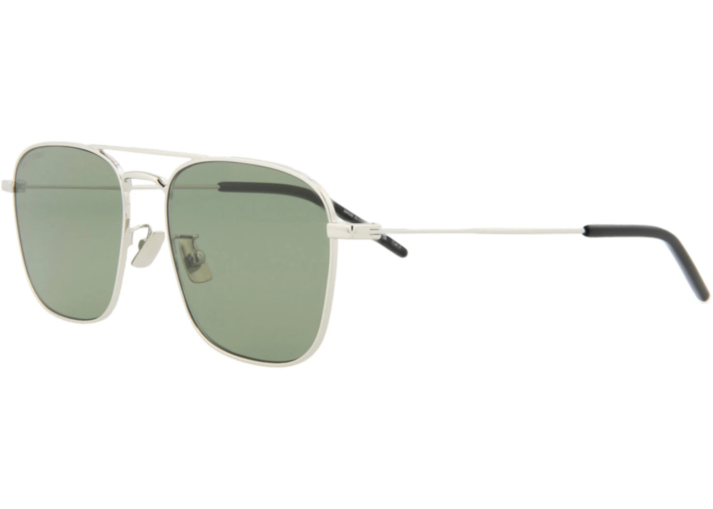 Saint Laurent Aviator Sunglasses Silver/Green (SL309-30008020-003) in ...