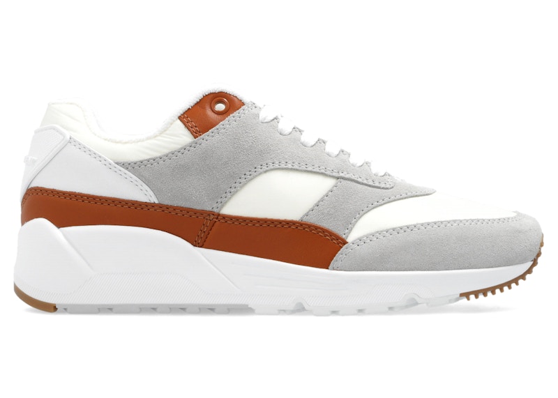 Pre-owned Saint Laurent Bump Sneaker (women's) Sneakers In White/air Grey/honey