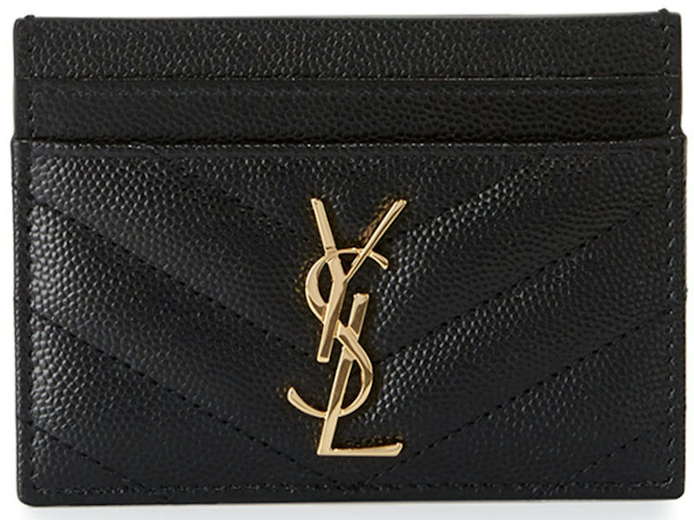 CASSANDRE MATELASSÉ chain wallet in grain de poudre embossed leather, Saint Laurent