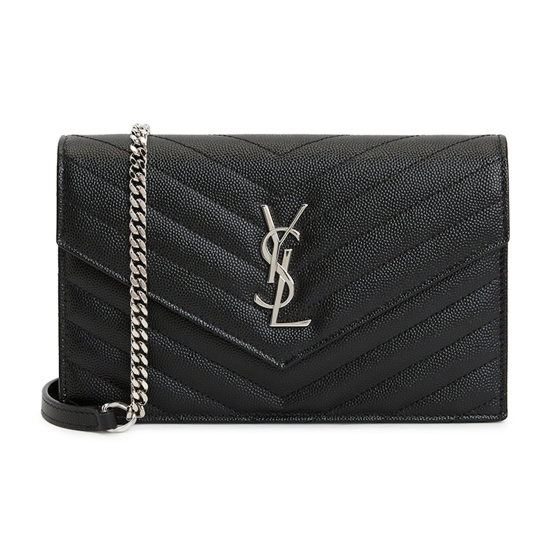 ☆SAINT LAURENT☆CASSANDRA チェーンショルダーバッグ 正規品 Saint Laurent Cassandra Chain Shoulder Bag Black in Leather - US