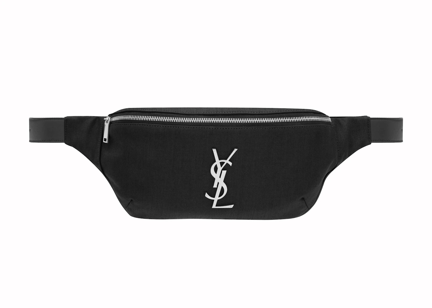 Saint Laurent Cassandre Classic Crossbody Black in Canvas with Silver ...