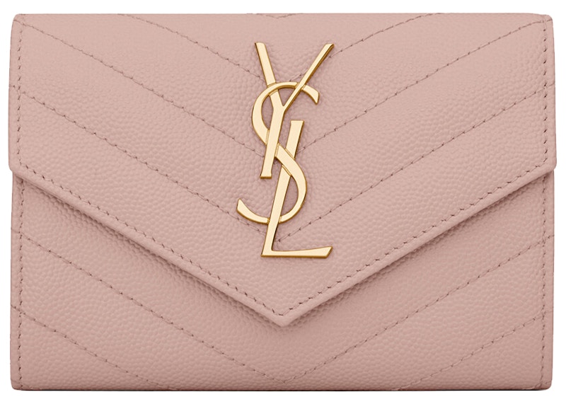 Saint laurent monogramme small grain de poudre envelope online wallet