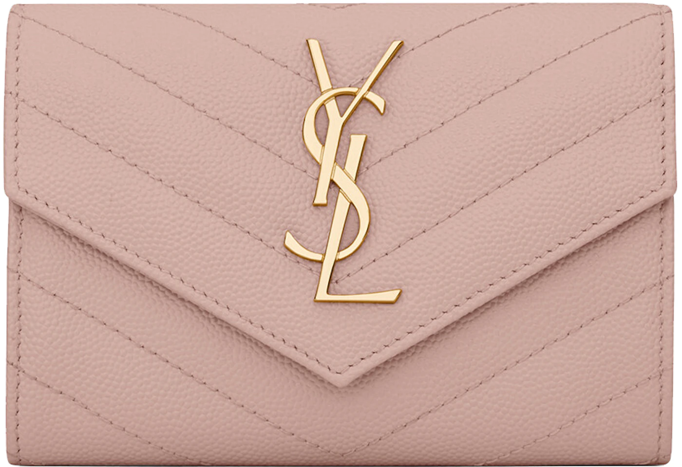 YSL Saint Laurent Card Holder pale pink SHW