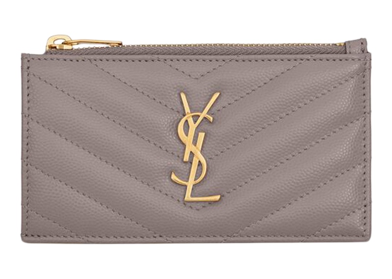 Ysl zippered best sale card case