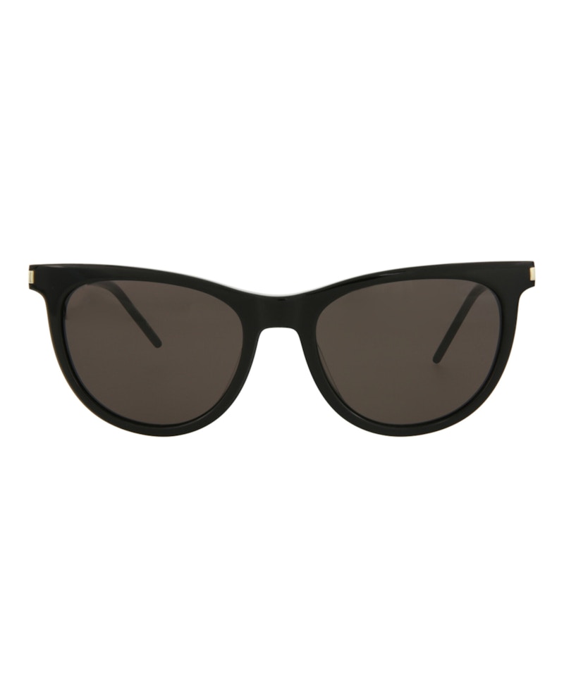 Pre-owned Saint Laurent Women's  Cat Eyeframe Acetate Sunglasses In Black Silver Black (sl510/30013058/001)