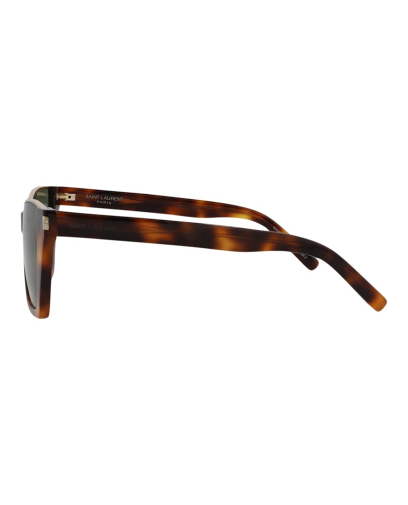 Saint Laurent Cat Eye-Frame Acetate Sunglasses Havana/Havana/Green (Sl369kate-30008955-002)