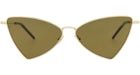 Saint Laurent Cat Eye-Gestell Metall Sonnenbrille Gold/Gold/Braun (SL303JERRY-30007822-011)