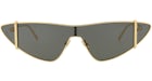 Saint Laurent Cat Eye-Frame Sonnenbrille aus Metall Gold/Gold/Grau (SL536-30013534-003)