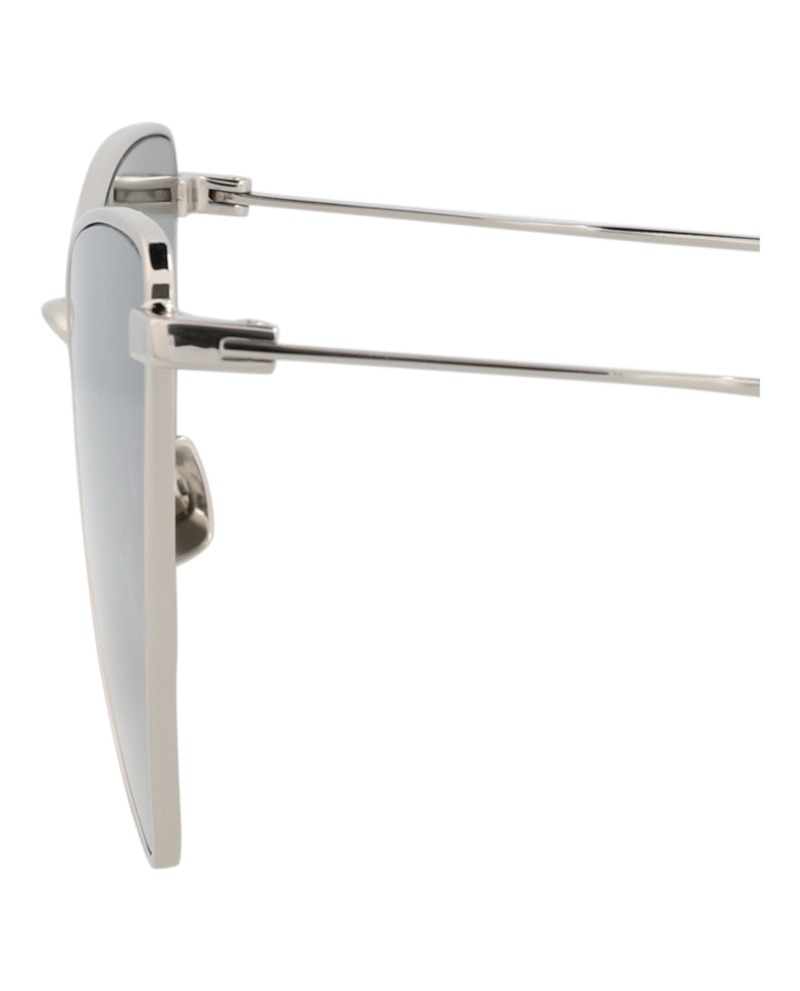 Saint Laurent Cat Eye-Frame Metal Sunglasses Silver Silver Silver (Sl303jerry-30007822-010)