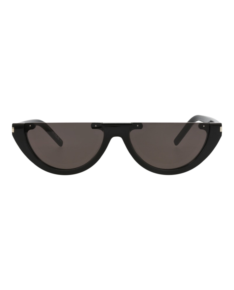Pre-owned Saint Laurent Cat Eyeframe Recycled Acetate Sunglasses In Black Black Black (sl563/30013780/001)