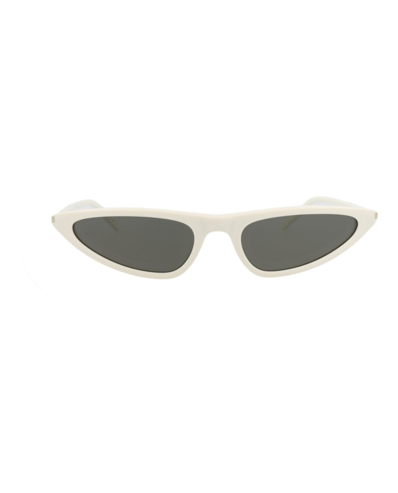 SAINT LAURENT Pre-owned Women's Cat Eyeframe Recycled Acetate Sunglasses In White White Grey (sl703/30015705/0